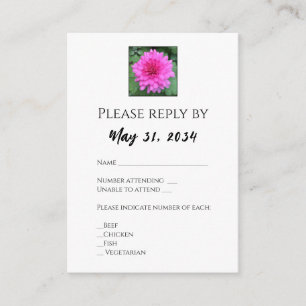 Chrysanthemum Floral Wedding Rsvp Tarjetas Rsvp Ho