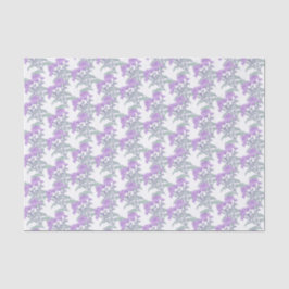 Chrysanthemum papel de tejido blanco verde púrpura