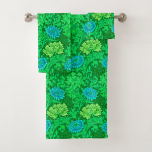 Chrysanthemums de William Morris, Lime Green y Aqu