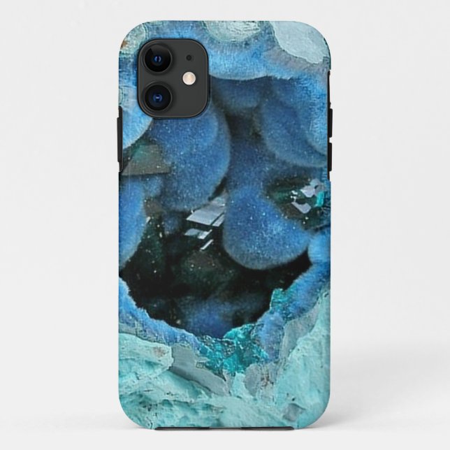 Chrysocolla Gems Geode iPhone 5 Funda (Reverso)