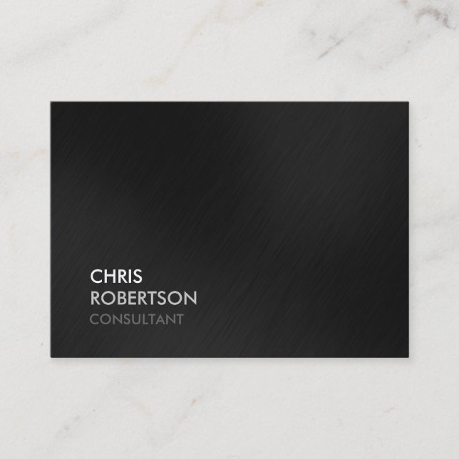 Chubby Trendy Gray Atractiva tarjeta de visita (Anverso)