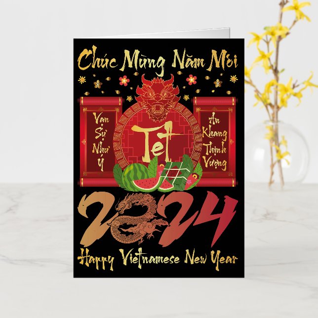 Chuc Mung Nam Moi Feliz Año Nuevo Vietnamita 2024 (flor amarilla)