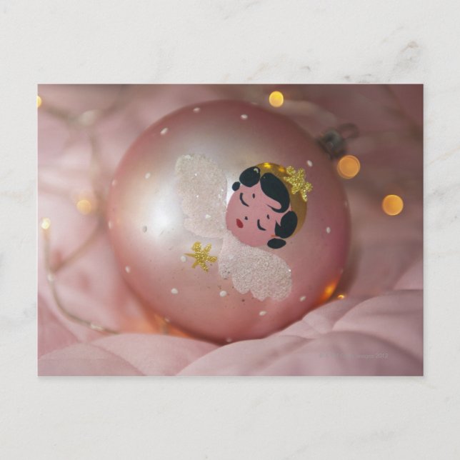 Chuchería rosada pasada de moda del navidad (Anverso)