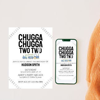 Chugga Chugga dos | Invitación de cumpleaños para