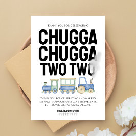 Chugga Chugga Two Two | Tarjeta de agradecimiento 