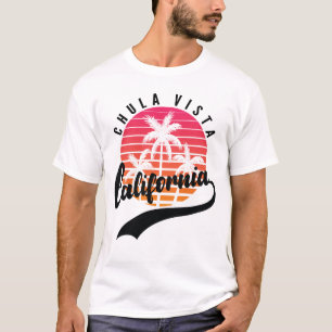 Chula Vista, camiseta de los hombres retro del ata