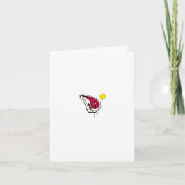 Chuleta de cerdo, tarjeta divertida