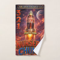 Chums cohetes de cola/despegue en el baño