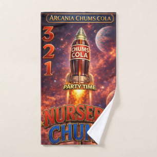 Chums cohetes de cola/despegue en el baño