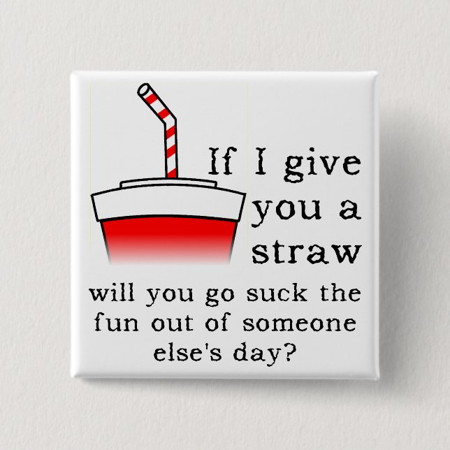 Chupa El Diversión Botón Divertido Insignia (Anverso)