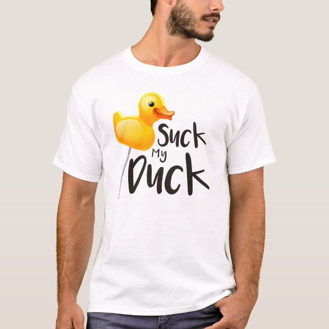 Chupe mi camiseta del pato (Anverso)