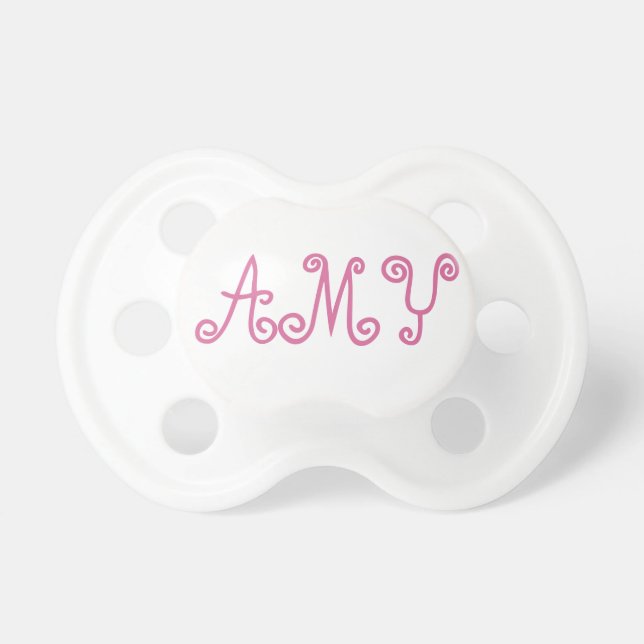 Chupete Amy Paci rosado (Frente)