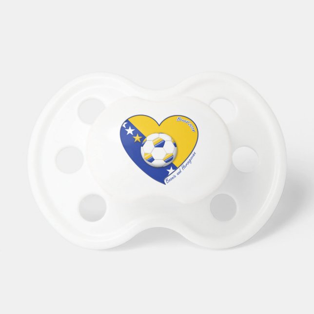 Chupete Bosnian Soccer National Team  Fútbol BOSNIA" 2014 (Frente)