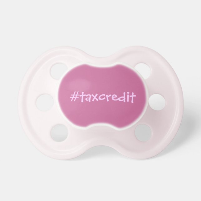 Chupete Crédito fiscal de Hashtag (Frente)