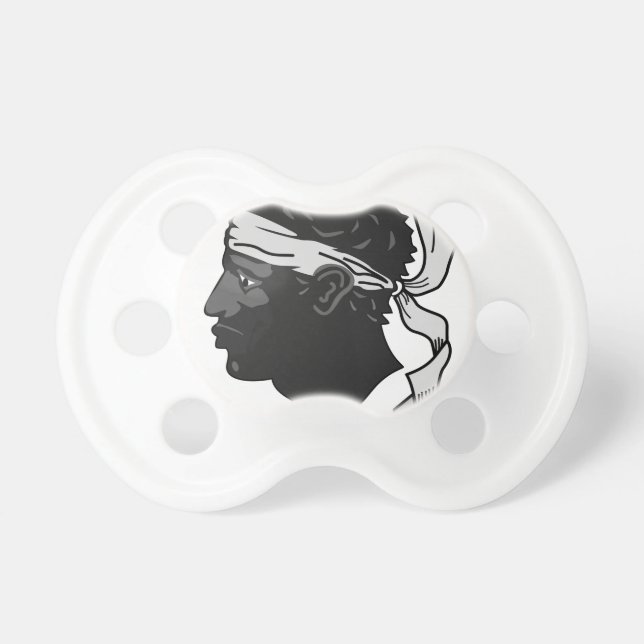 Chupete Escudo de armas de Córcega Francia (Frente)