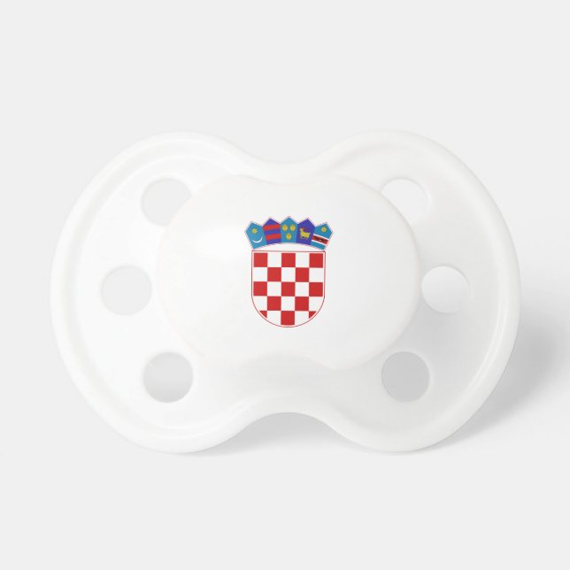 Chupete Escudo de armas de Croacia (Frente)