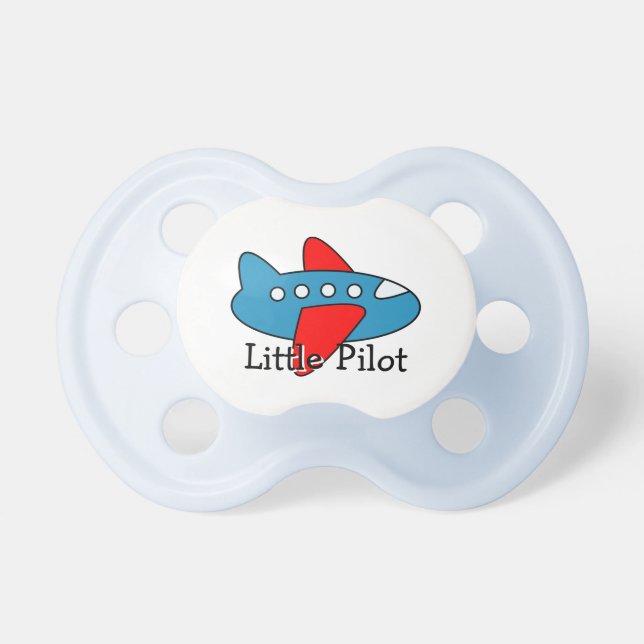 Chupete Pequeño pacificador de avión de juguete piloto | t (Frente)