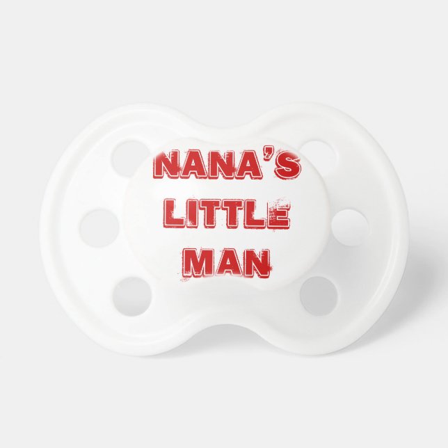 Chupete Pequeños pacificadores del bebé del hombre de Nana (Frente)