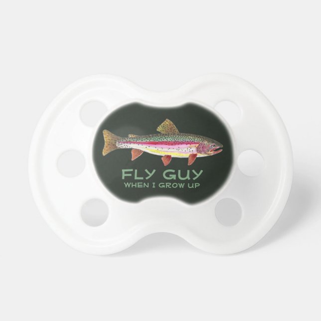 Chupete Pesca de trucha de niño pequeño y joven (Frente)