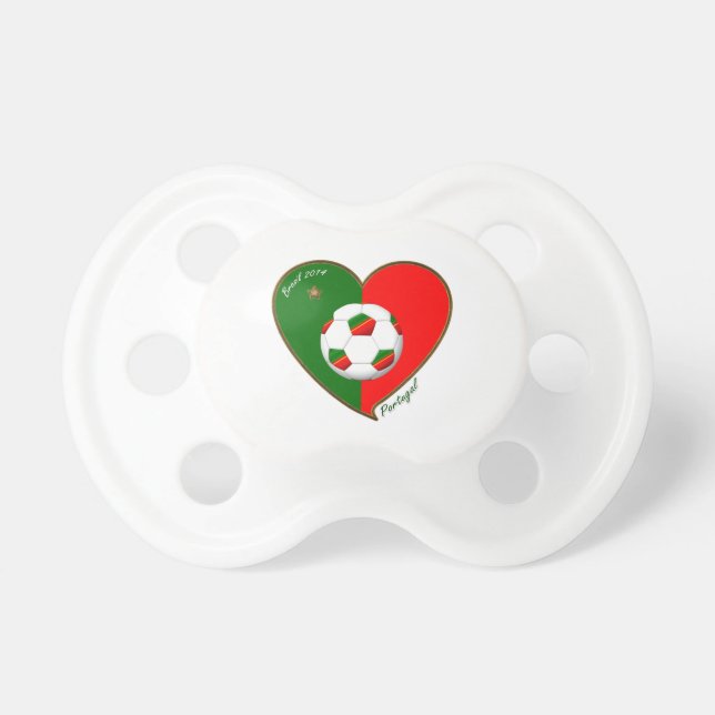 Chupete "PORTUGAL" Soccer Team. Fútbol portugués 2014 (Frente)