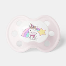 Unicornio lindo y arco iris del bebé del dibujo