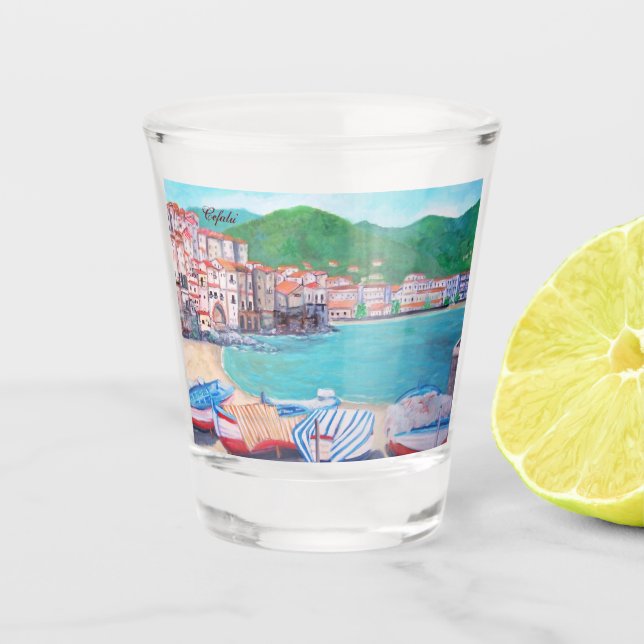 Chupito Cefalu - vaso de medida (Anverso)