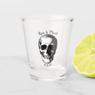Chupito Cráneo Halloween gótico que casa el vaso de medi