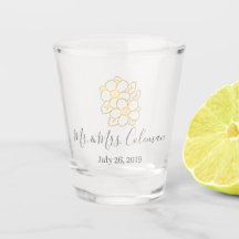 Floral clásico - vaso de medida de encargo