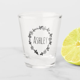 Chupito nombre personalizado del vaso de medida