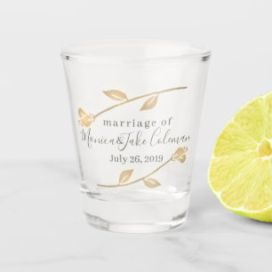 Chupito Recepción nupcial - favor de la boda del vaso de