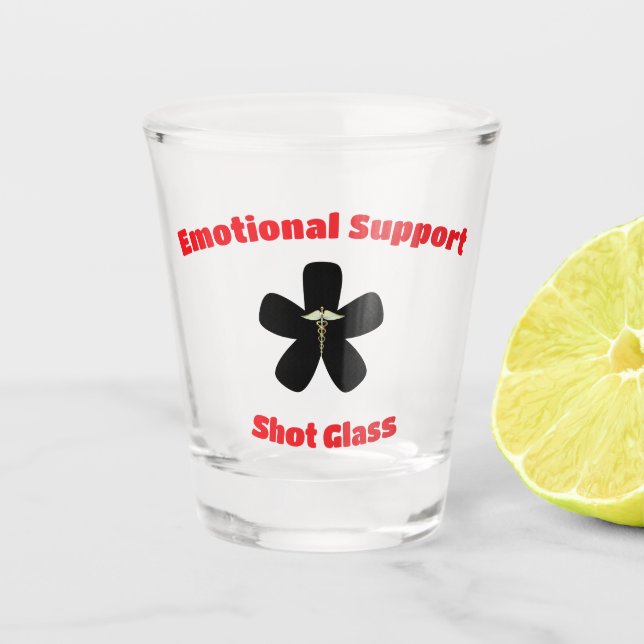Chupito Vaso de apoyo emocional (Anverso)