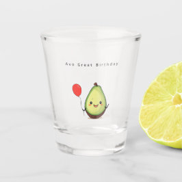 Chupito Vaso de cumpleaños, aguacate cumpleaños lindo