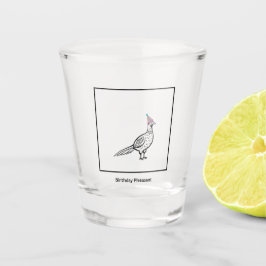 Chupito Vaso de cumpleaños, faisán de cumpleaños, pájaro