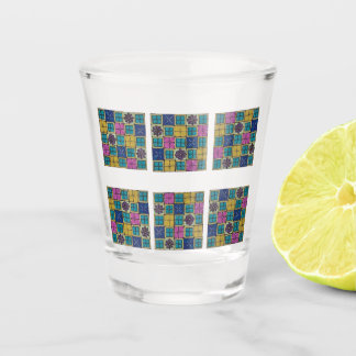 Chupito Vaso de disparo de baldosas de tono de joya colori