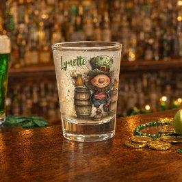 Chupito Vaso de disparo de brindis de duende del día de Sa