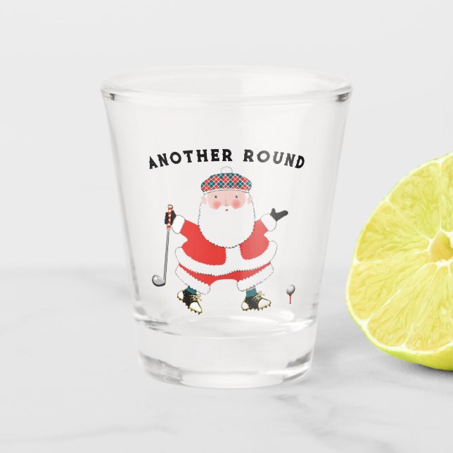 Chupito Vaso de disparo de golf de Navidad (Anverso)