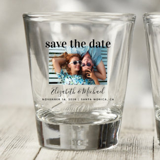 Chupito Vaso de disparo personalizado para foto de boda de