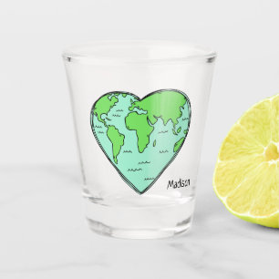 Chupito Vaso de medida conocido de encargo del amor de la