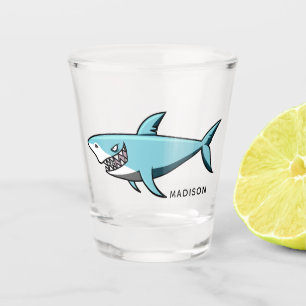 Chupito Vaso de medida conocido de encargo del tiburón