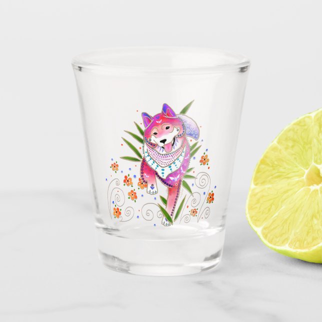 Chupito Vaso de medida de BINDI SHIBA INU (Anverso)