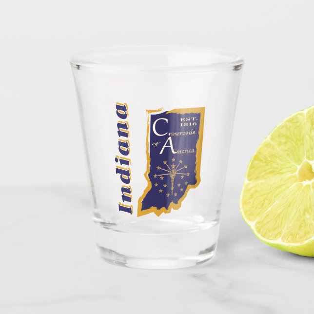 Chupito Vaso de medida de Indiana (Anverso)