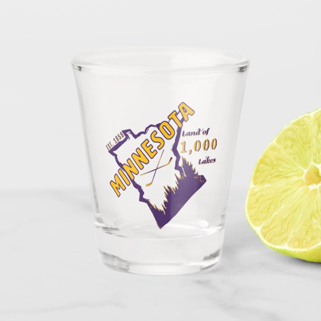 Chupito Vaso de medida de Minnesota (Anverso)