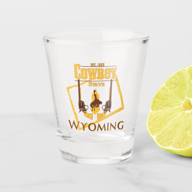 Chupito Vaso de medida de Wyoming (Anverso)
