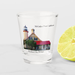 Chupito Vaso de medida del faro del punto de McGulpin