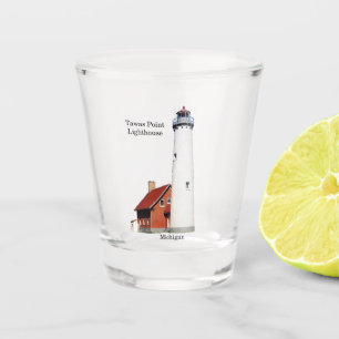 Chupito Vaso de medida del faro del punto de Tawas