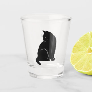 Chupito Vaso de medida del gato negro