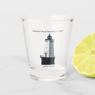 Chupito Vaso de medida del norte de la luz del rompeolas