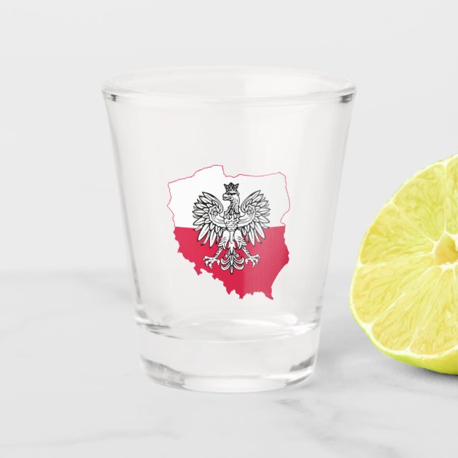 Chupito Vaso de medida polaco de Eagle (Anverso)