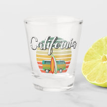 Vaso de medida retro de la resaca de California