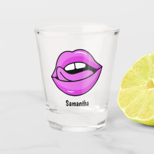 Chupito Vaso de medida rosado conocido de encargo de los